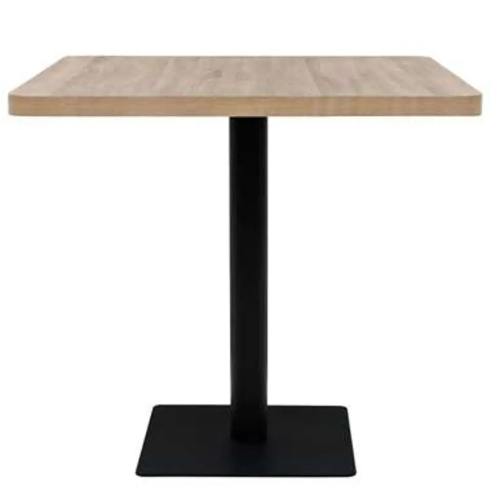 vidaXL - Eetkamertafel - Beige - MDF - 80 x 80 x 75 cm