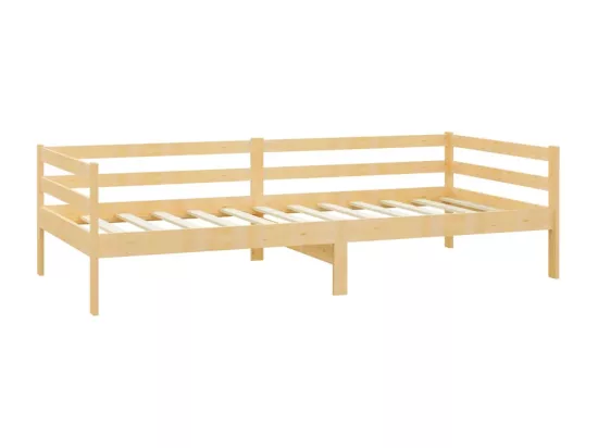 Lit de repos avec matelas 90x200 cm Bois de pin massif