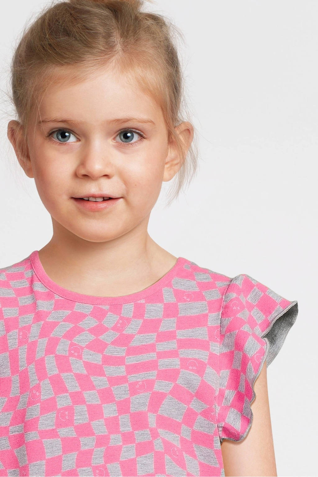 Orange Stars jurk Phyllis met all over print roze