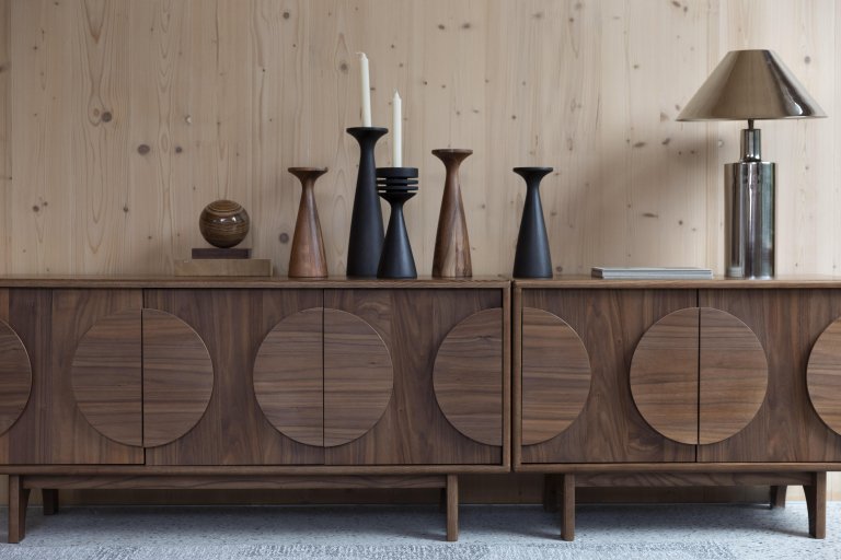 Zuiver Flames kandelaar large bruin