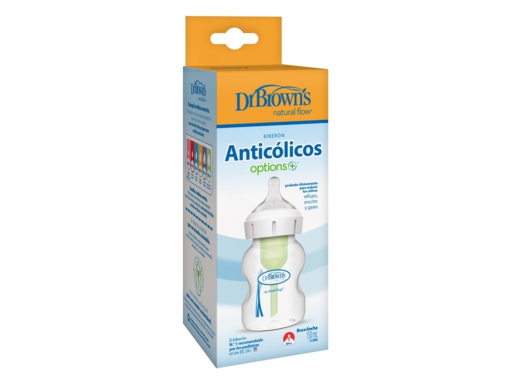 BIBERÃO DR. BROWN'S BOCA LARGA 150ML 1UN