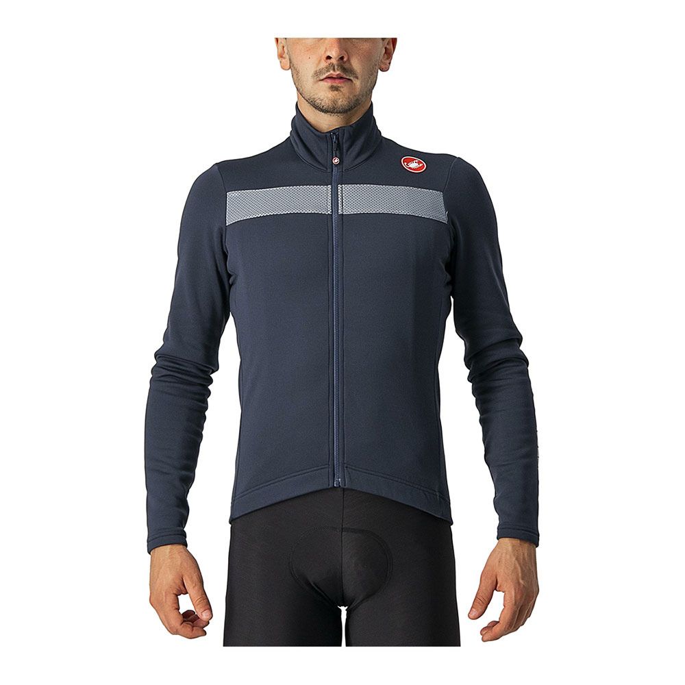 Castelli PURO 3 FZ - Maillot Homme savile blue/silver reflex