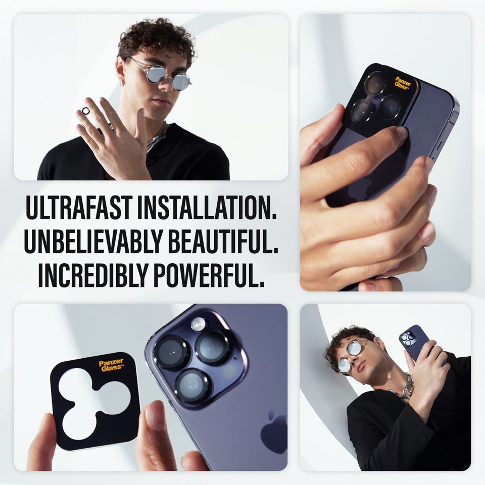 PanzerGlass - Hoops Linse Beskytter - iPhone 16 Pro/iPhone 16 Pro Max - Transparrent
