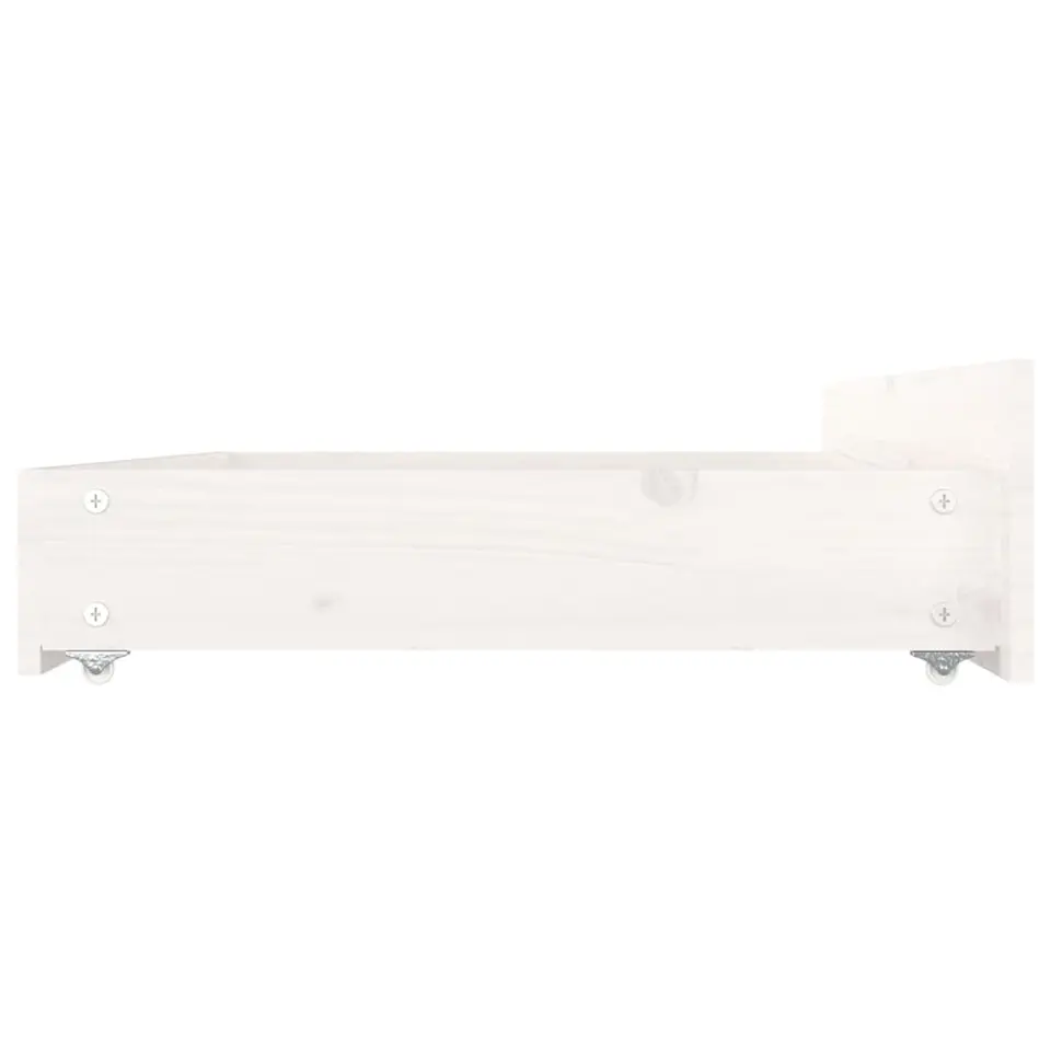 vidaXL - Bedframe - Wit - Hout - 120 x 200 cm