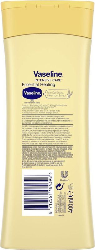 Vaseline Bodylotion Essential Healing - 6 x 400 ml - Voordeelverpakking