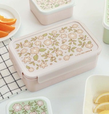 A Little Lovely Company Bento Matboks, Blomsterrosa