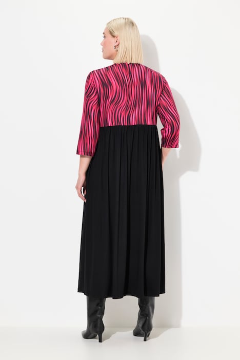 Jerseykleid, A-Linie, Alloverprint