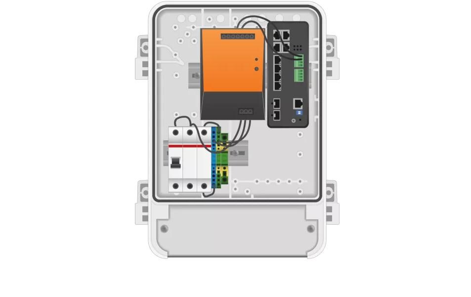 Überwachungsgehäuse TQ1817-VE Weiss 1 Stück<br>Erweitertes Gehäuse für die einfache Installation empfindlicher Systemkomponenten