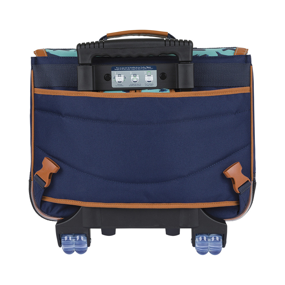 Cartable trolley Diego bleu