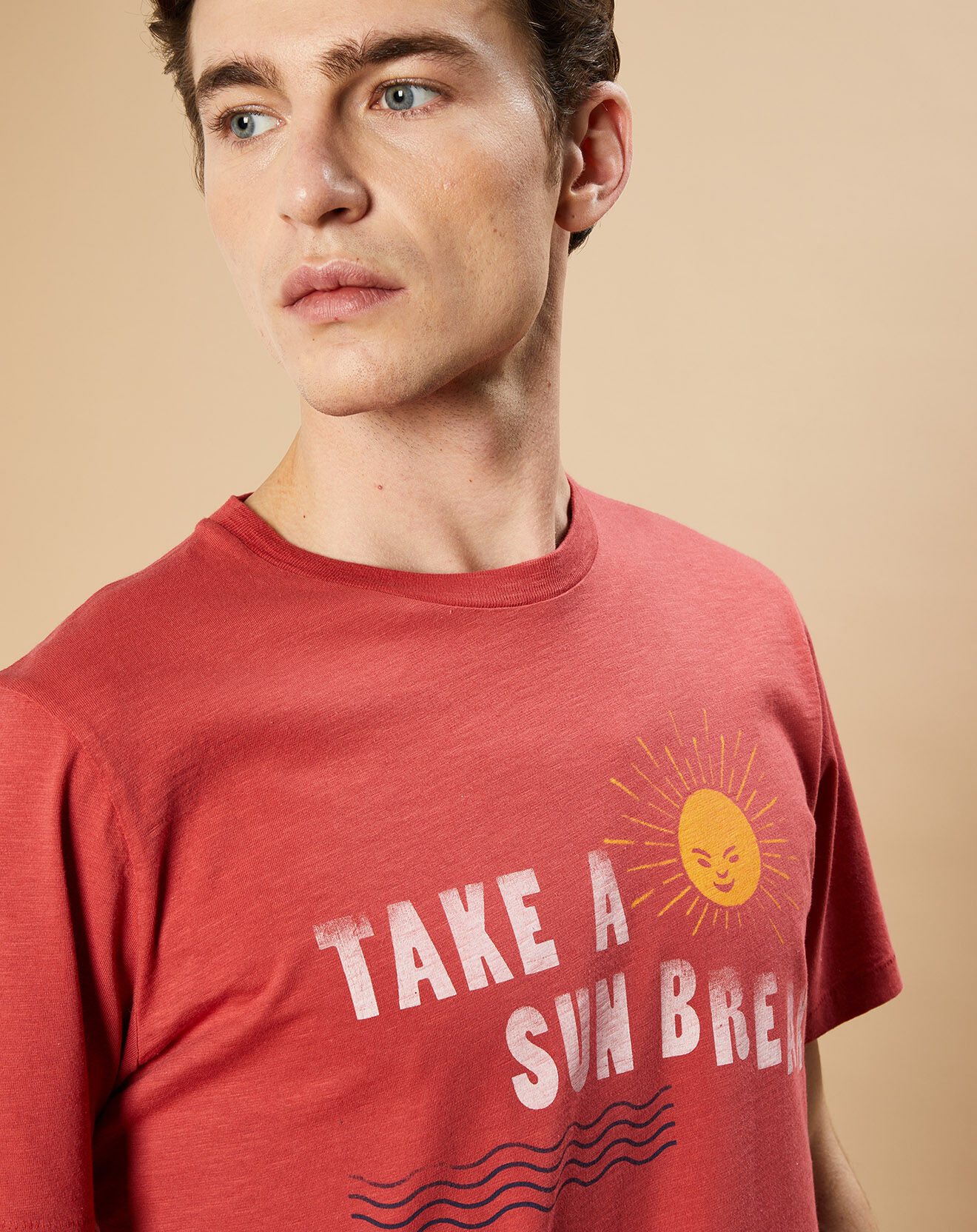 Hartford T-Shirt Tee Sun Break brique