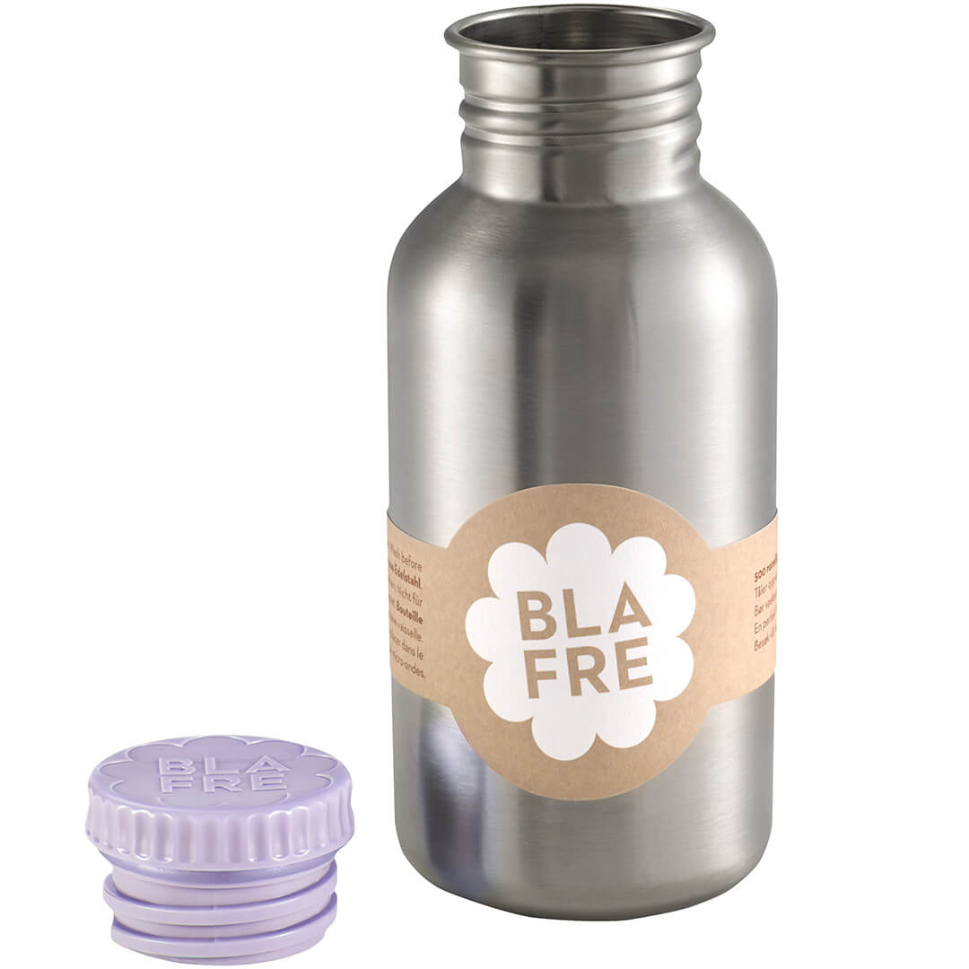 Blafre rvs drinkfles lila - 500ml