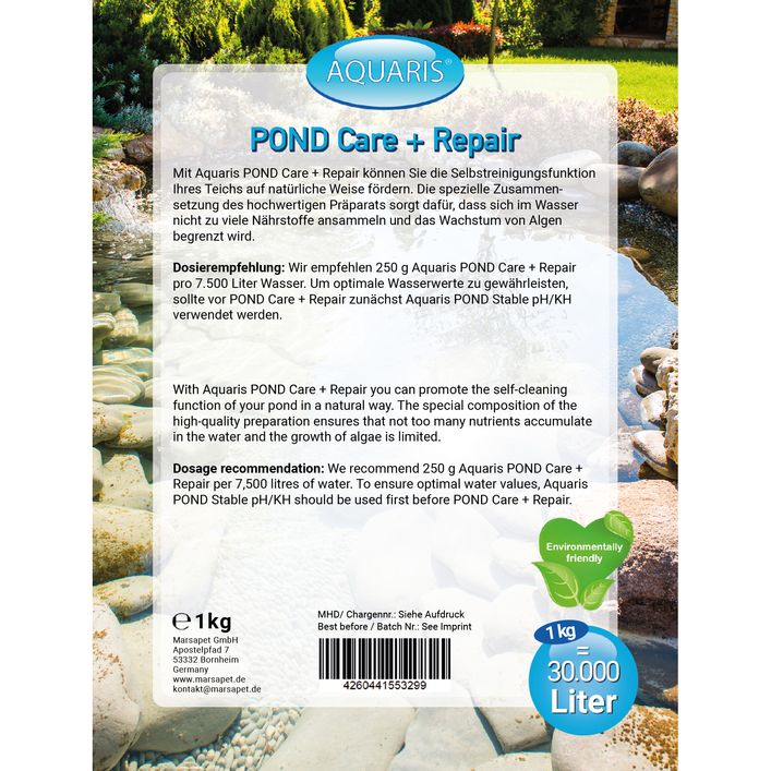 AQUARIS Teichpflege-Produkte für Teichfische - POND Care + Repair