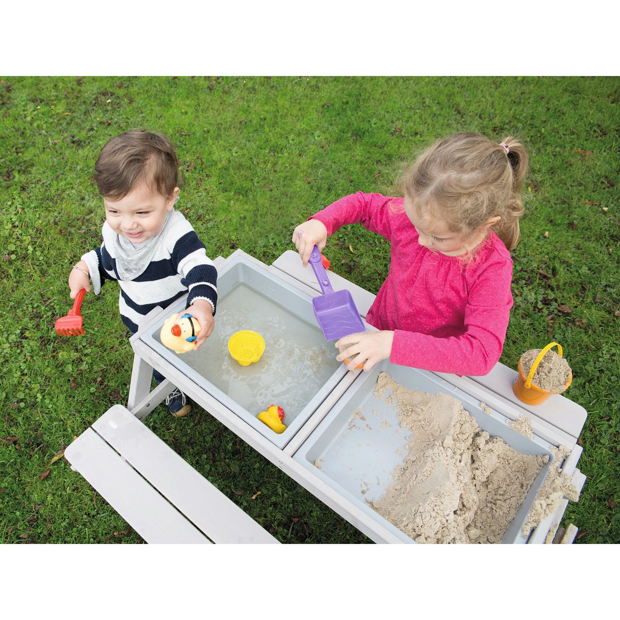 roba Kindersitzgruppe Play for 4 Outdoor Deluxe grau