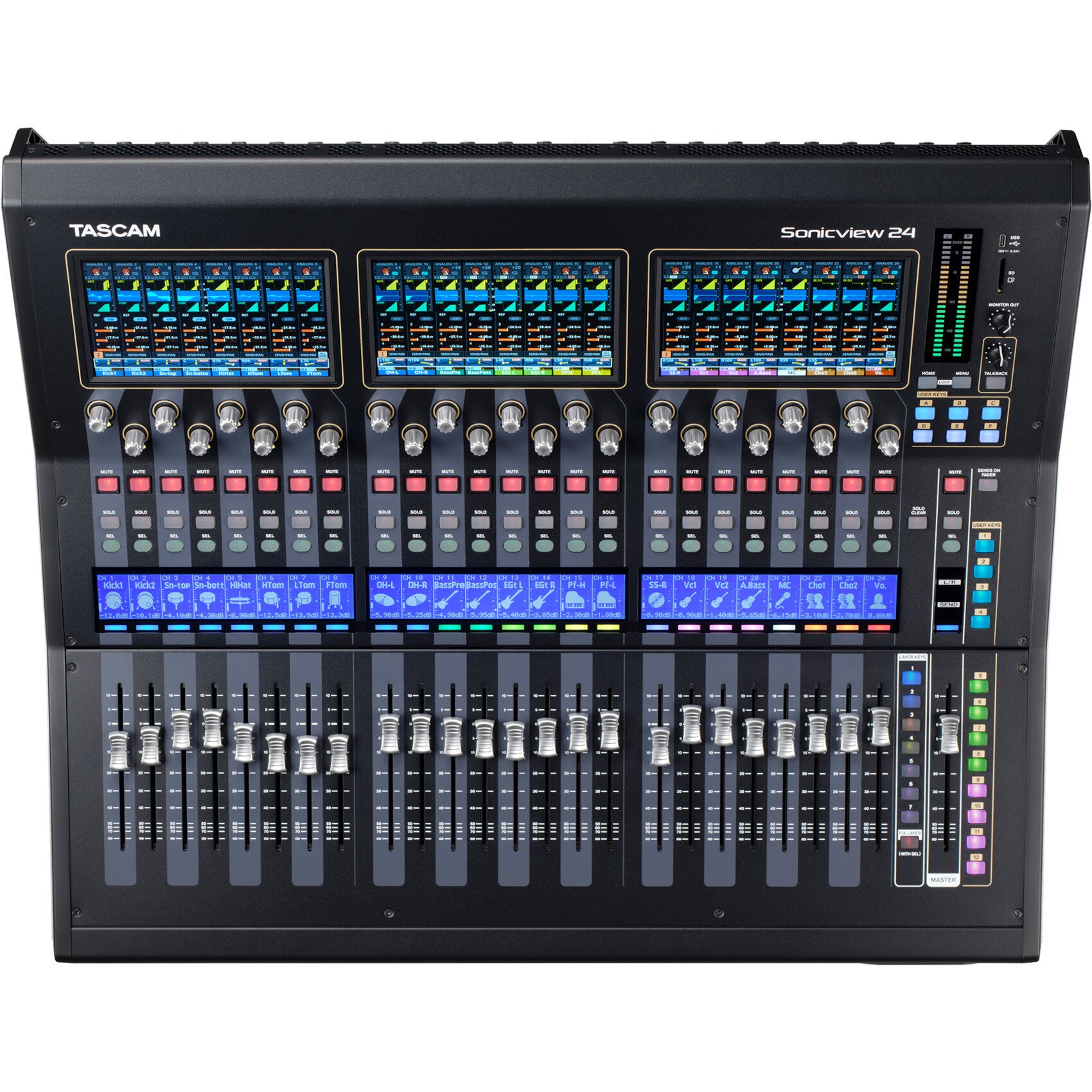 Tascam Sonicview 24 interactief digitaal mengpaneel