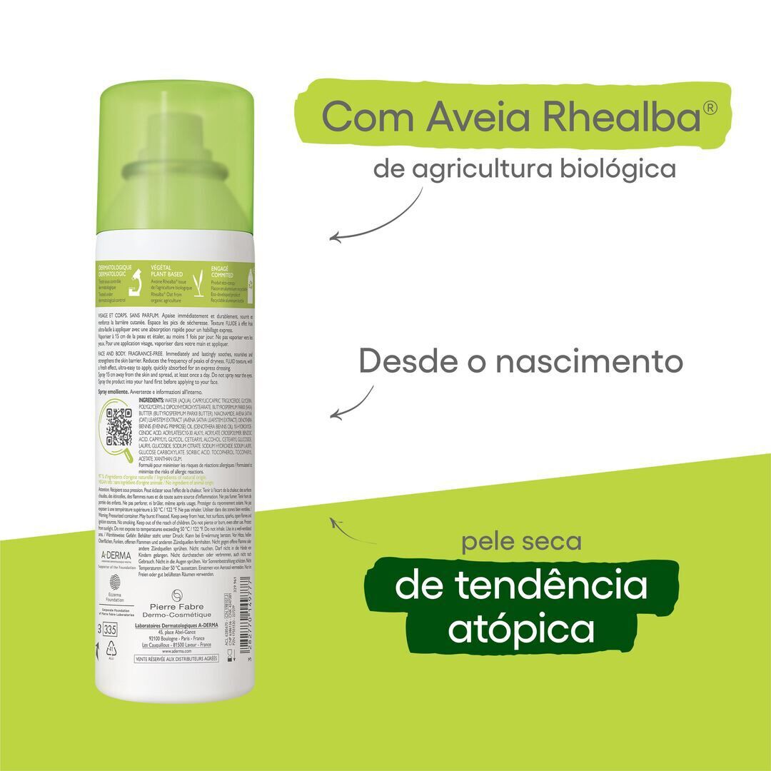A-Derma Exomega Control Spray Emoliente - 200ml