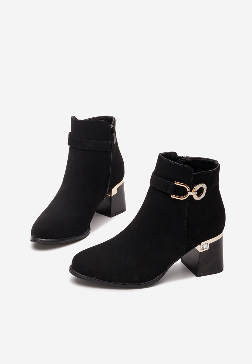 Bottines à talon noires Margie V3