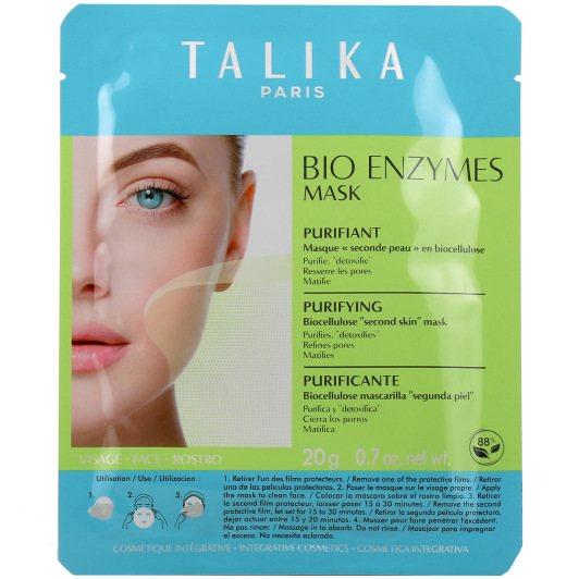 Masque purifiant visage effet seconde peau Talika Bio