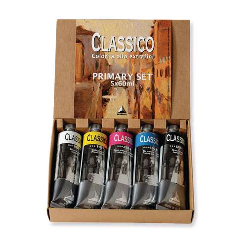 MAIMERI CLASSICO Extrafeine Ölfarben, Primärfarben-Sets