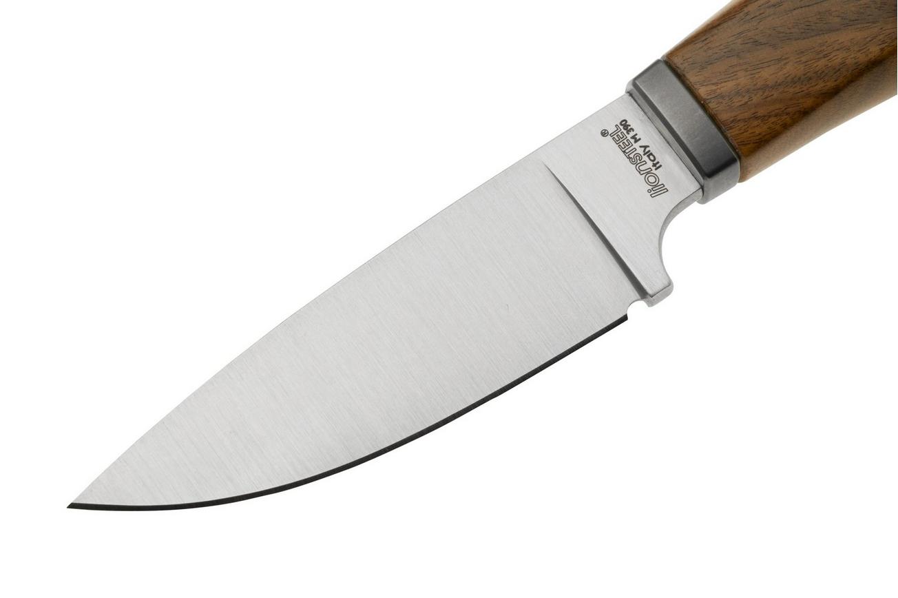 LionSteel Willy WL1-ST, M390 Droppoint Santos Wood, vaststaand mes