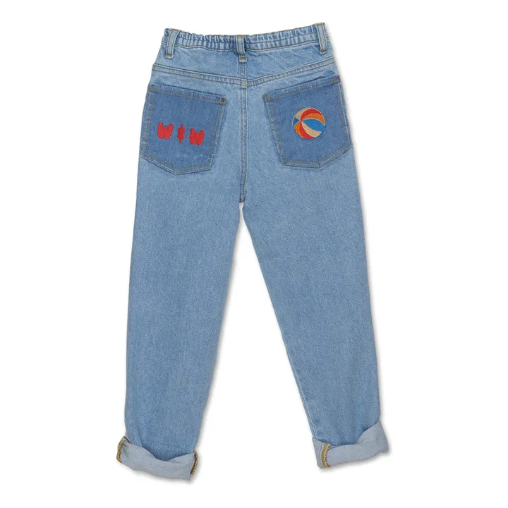 Wander & Wonder Jean Patchwork Coton Bio | Bleu