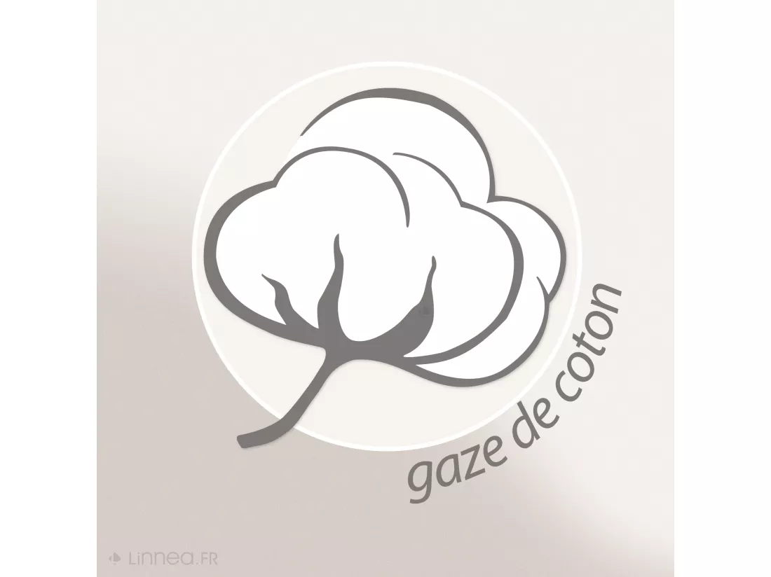 Dessus de lit 230x250 cm BREHAT 100% gaze de coton jaune miel