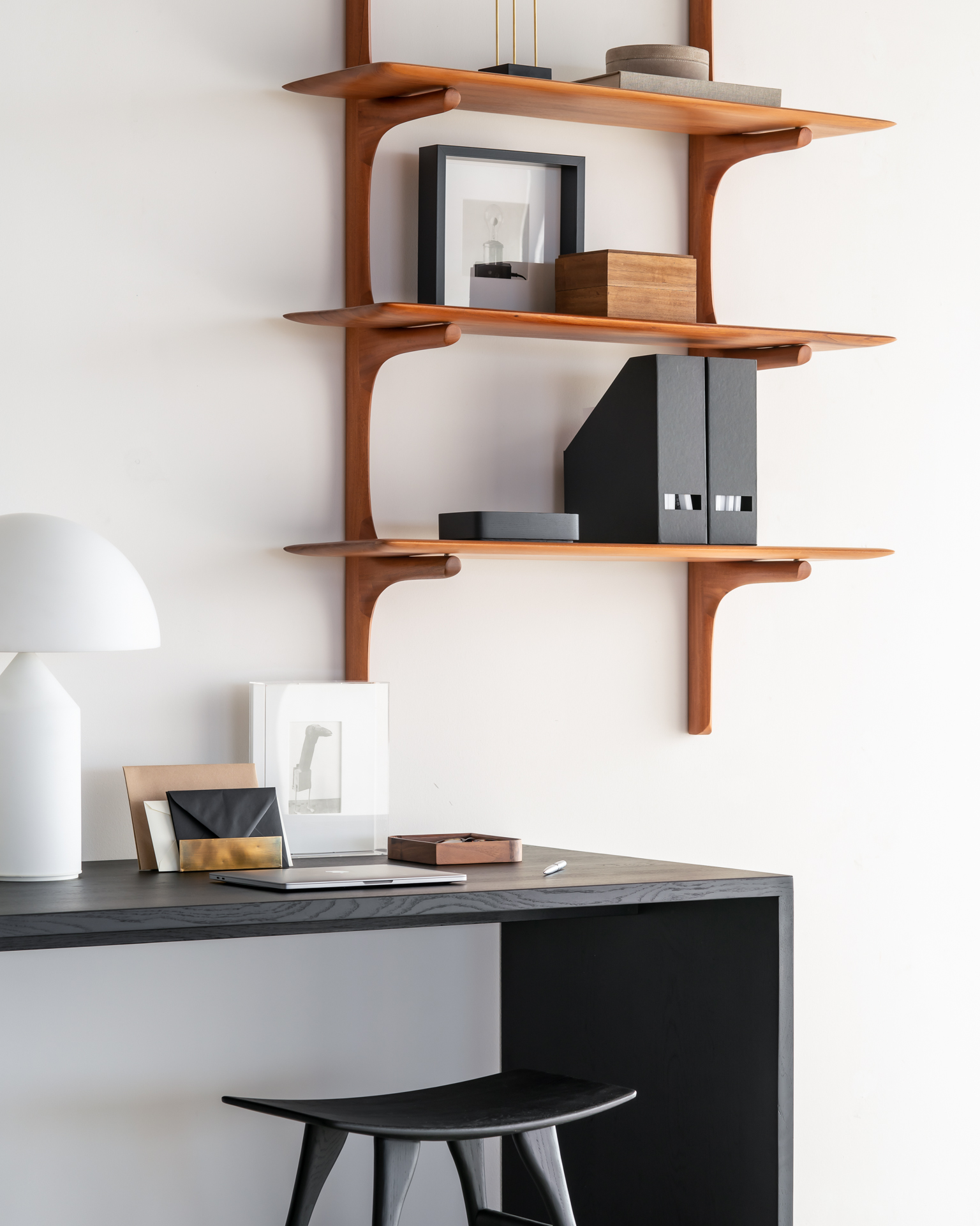 PI wandplank - 2 planken - mahonie