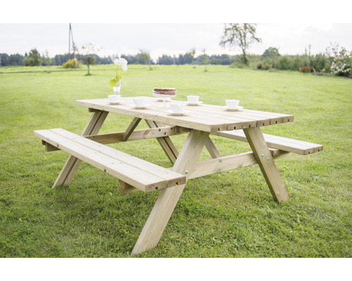 Picknickbank 177 x 154 cm hout