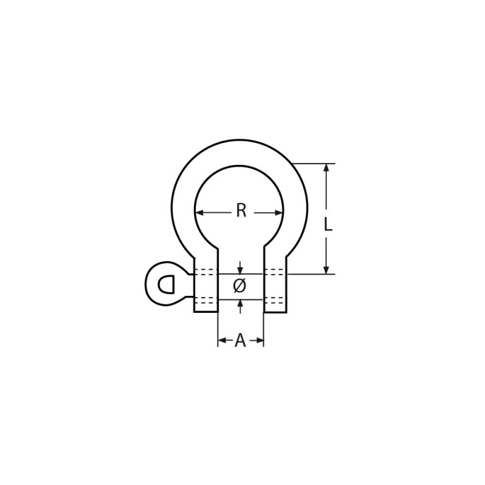 SJAKKEL MARINETECH RUND 10MM
