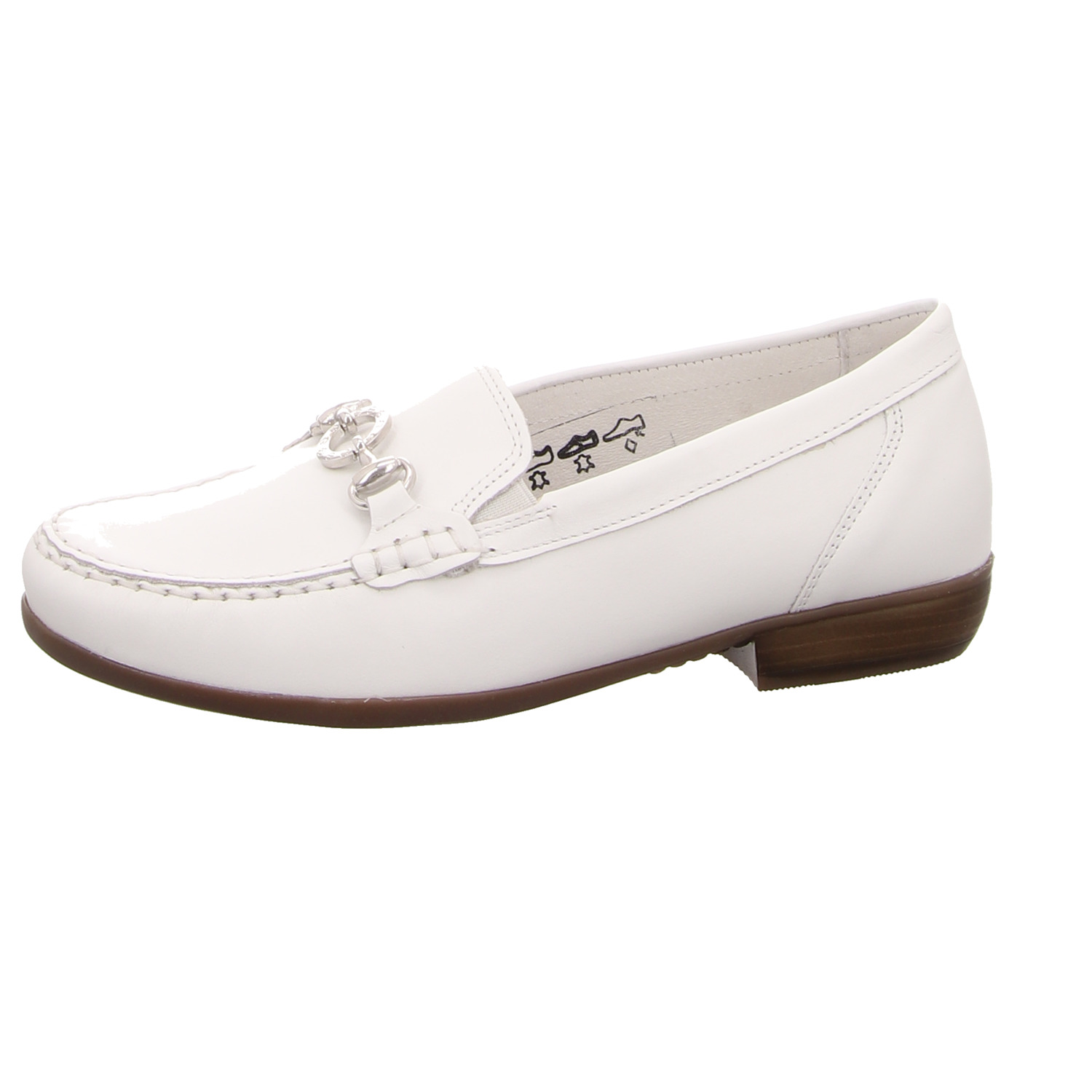 Waldläufer Slipper weiß weiss/weiss kombi