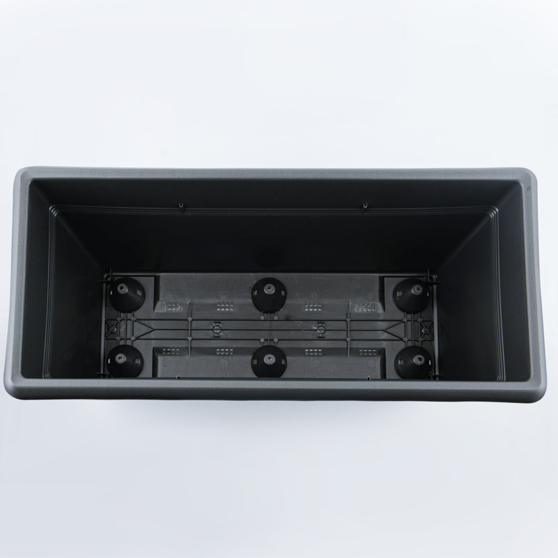 Jardinière 'Meditera' gris anthracite