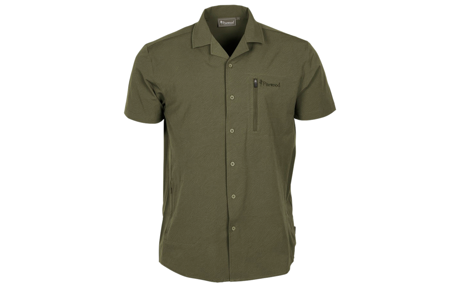 Pinewood Travel Topographic Herren Hemd storm blue
