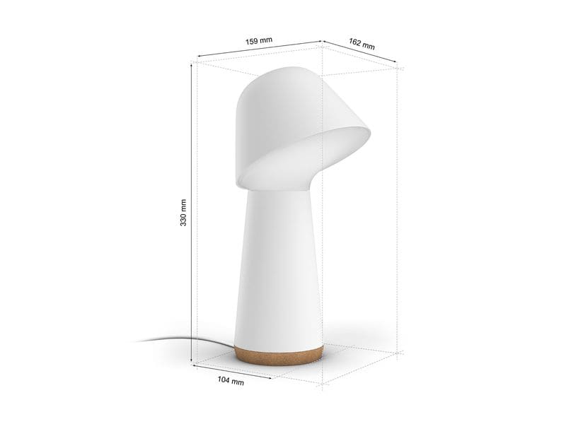 Philips Hue Tischleuchte White & Color Ambiance Twilight we Smarte Nachttischlampe zum Schlafengehen und Aufwachen