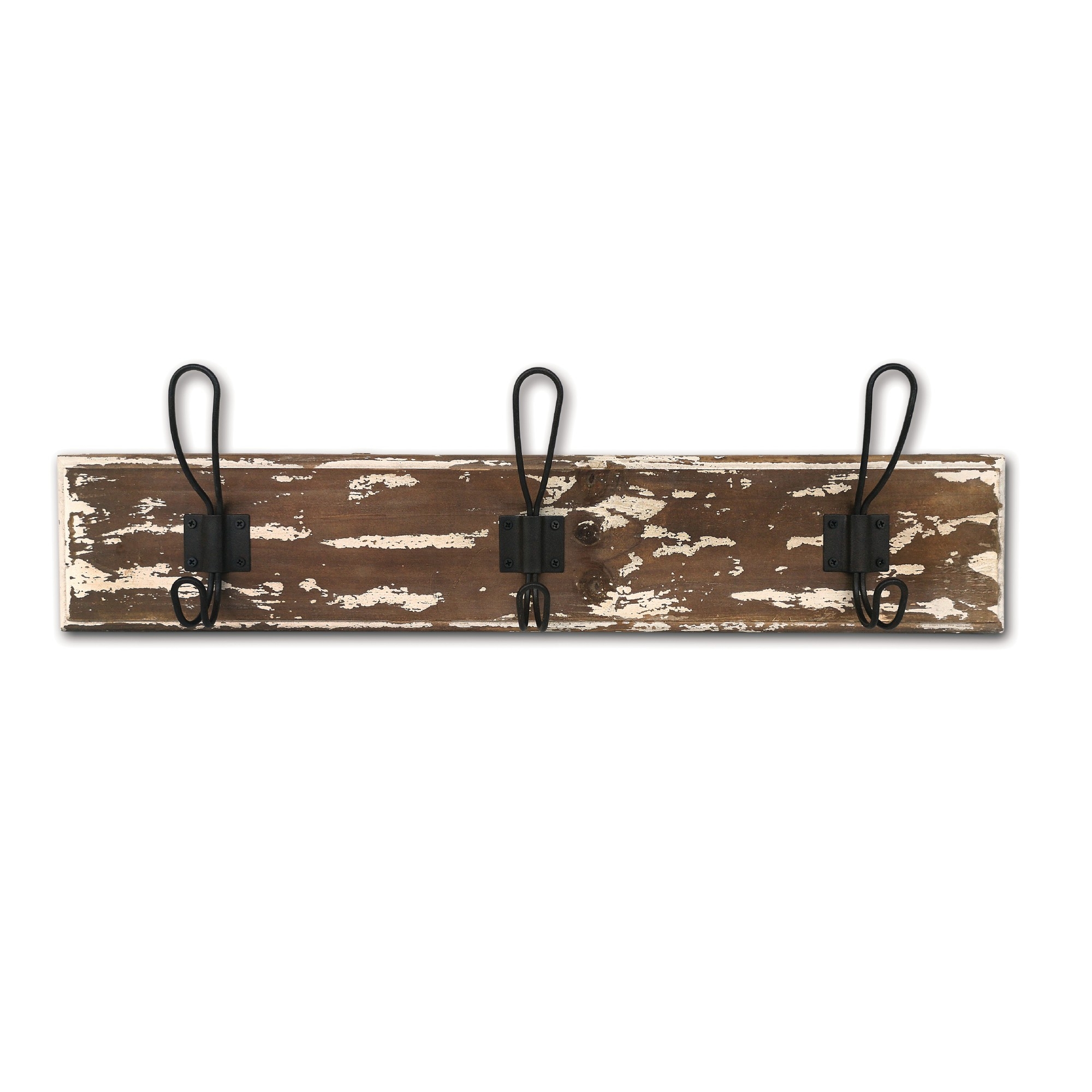 3-er Wandhakenleiste, B 65 cm, H 15,5 cm, T 6 cm von fischer's lagerhaus