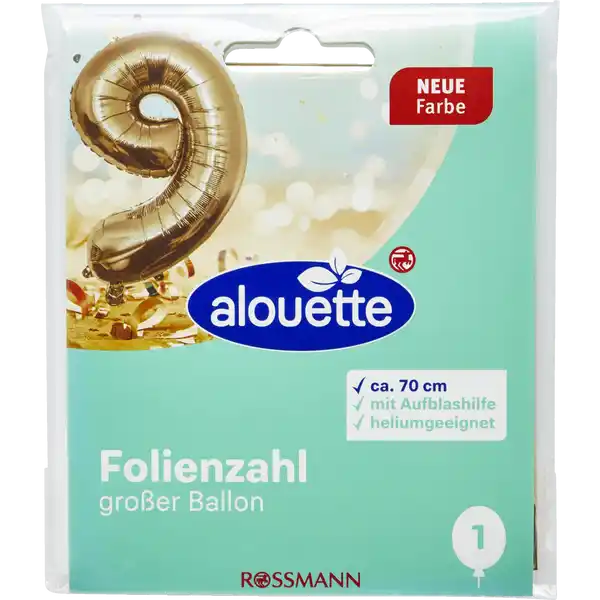 Folienzahlen groß 3-9 gold