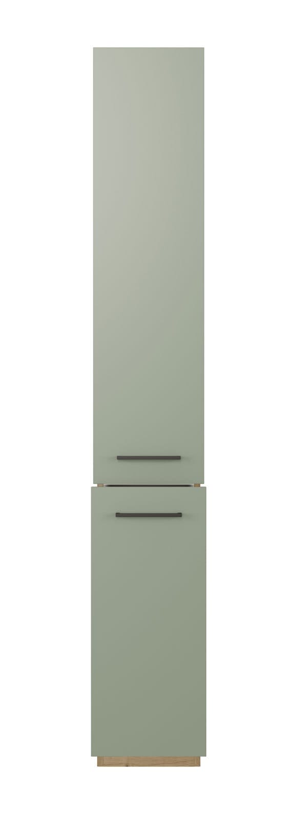 Apotheker-Hochschrank Cara Schilfgrün/Artisan Eiche NB 30cm