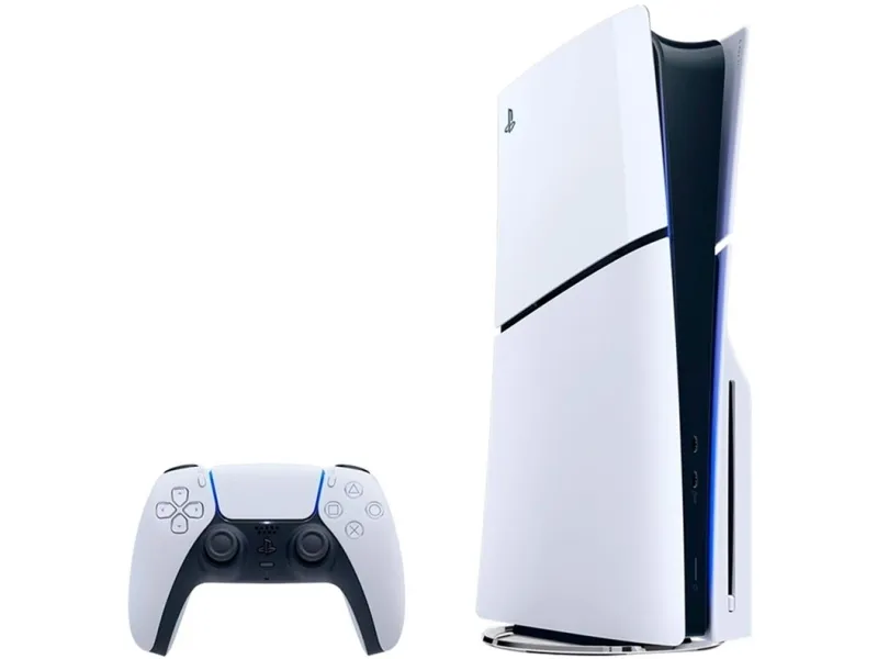 Sony | Playstation® 5 Slim (Disc-version) - Spillekonsol - 1TB SSD NVme - Wi-Fi/LAN - Hvid