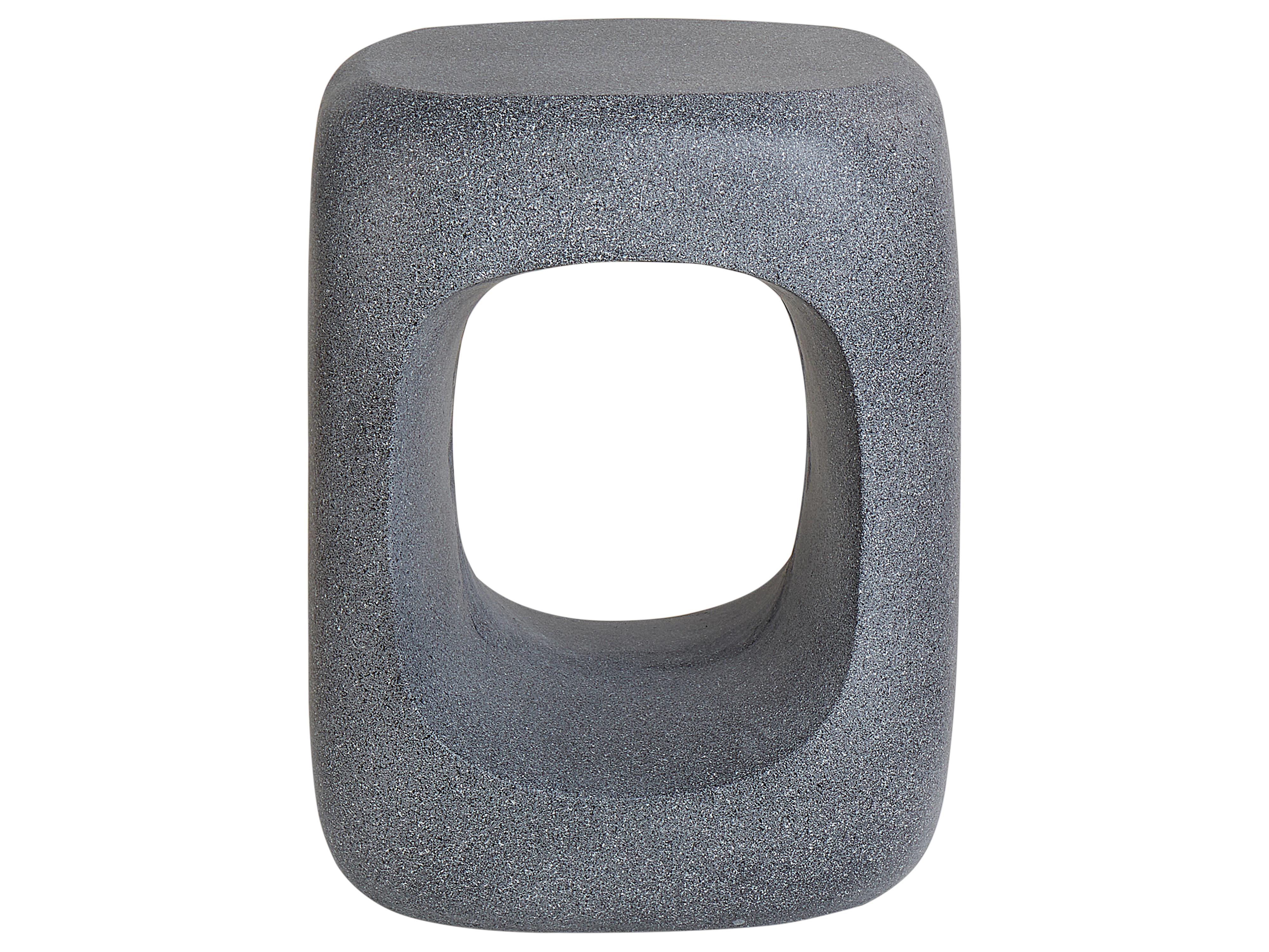 Bijzettafel PELMO 33 cm 33 cm Marmereffect Grijs