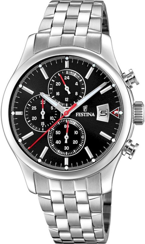 Festina - Timeless Chronograph - Horloge - Zilver - 43 mm