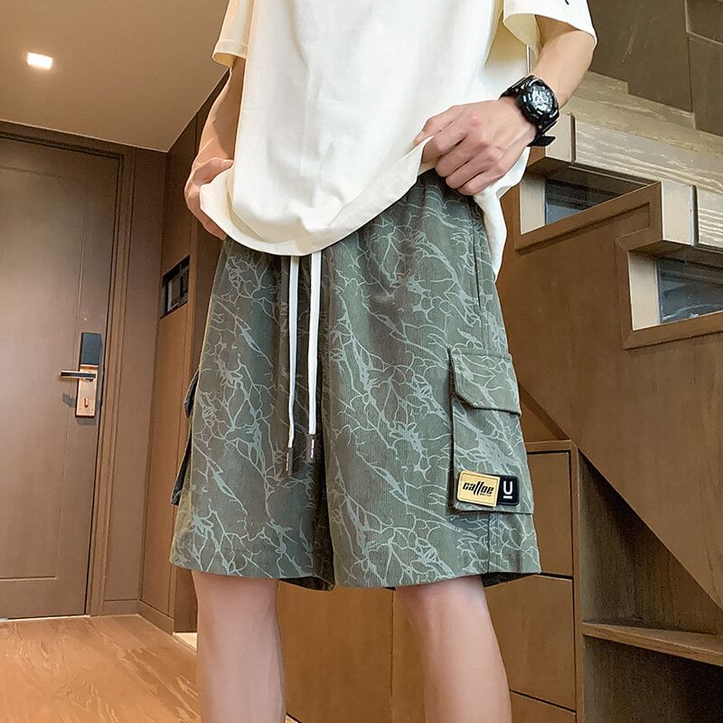 Priam - Hoge taille tie-dye cargo shorts