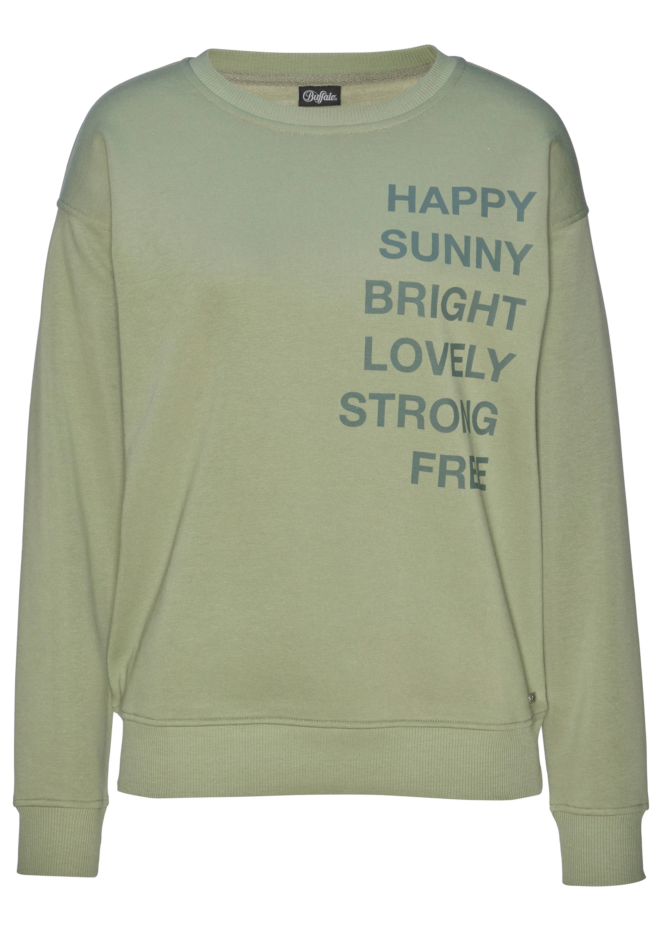 Buffalo Sweatshirt , mit Statement Druck, Loungeanzug