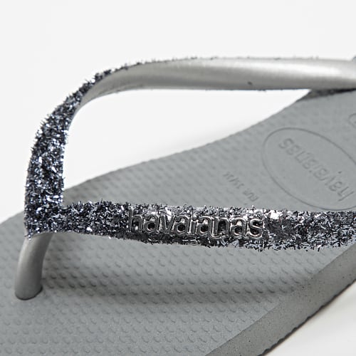 Tongs Femme Slim Glitter II Gris Argenté