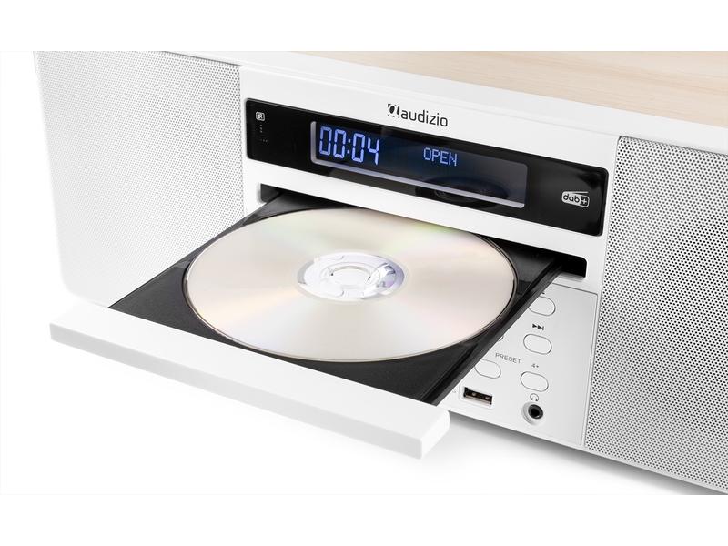 Audizio Radio/CD-Player Prato Weiss DAB  Radio mit CD-Player
