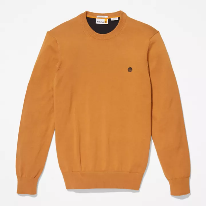 Pull à col rond Williams River pour homme en orange