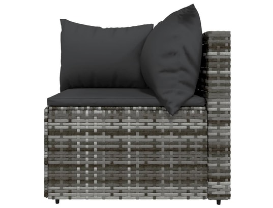 LES TENDANCES - Salon extérieur Salon de jardin-gris-3 places-63x63x0.4-485074