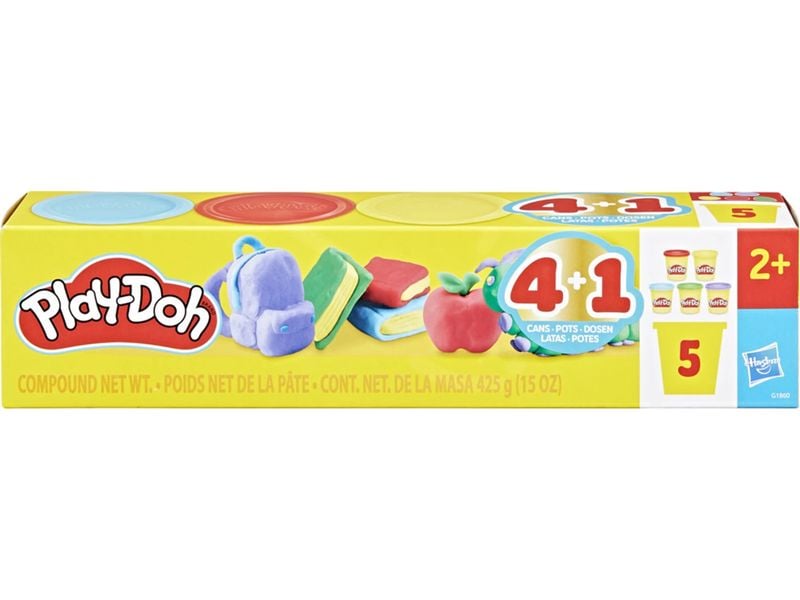 Play-Doh Promo Pack 5 Dosen Bewährter Knetklassiker