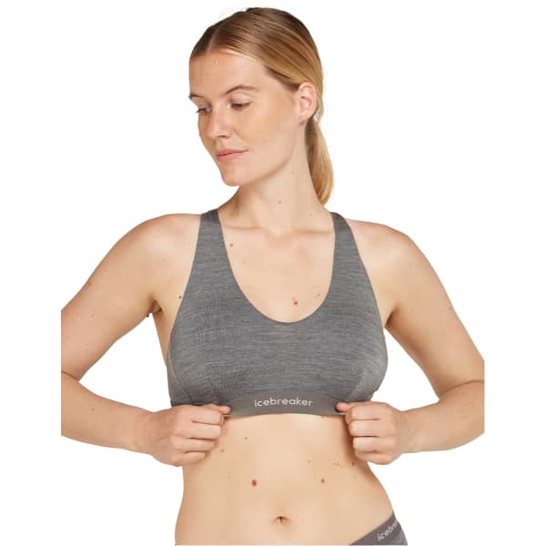 Brassière trail ICEBREAKER W M 125 CL SPRITE RACERBACK BRA GRITSTONE-013
