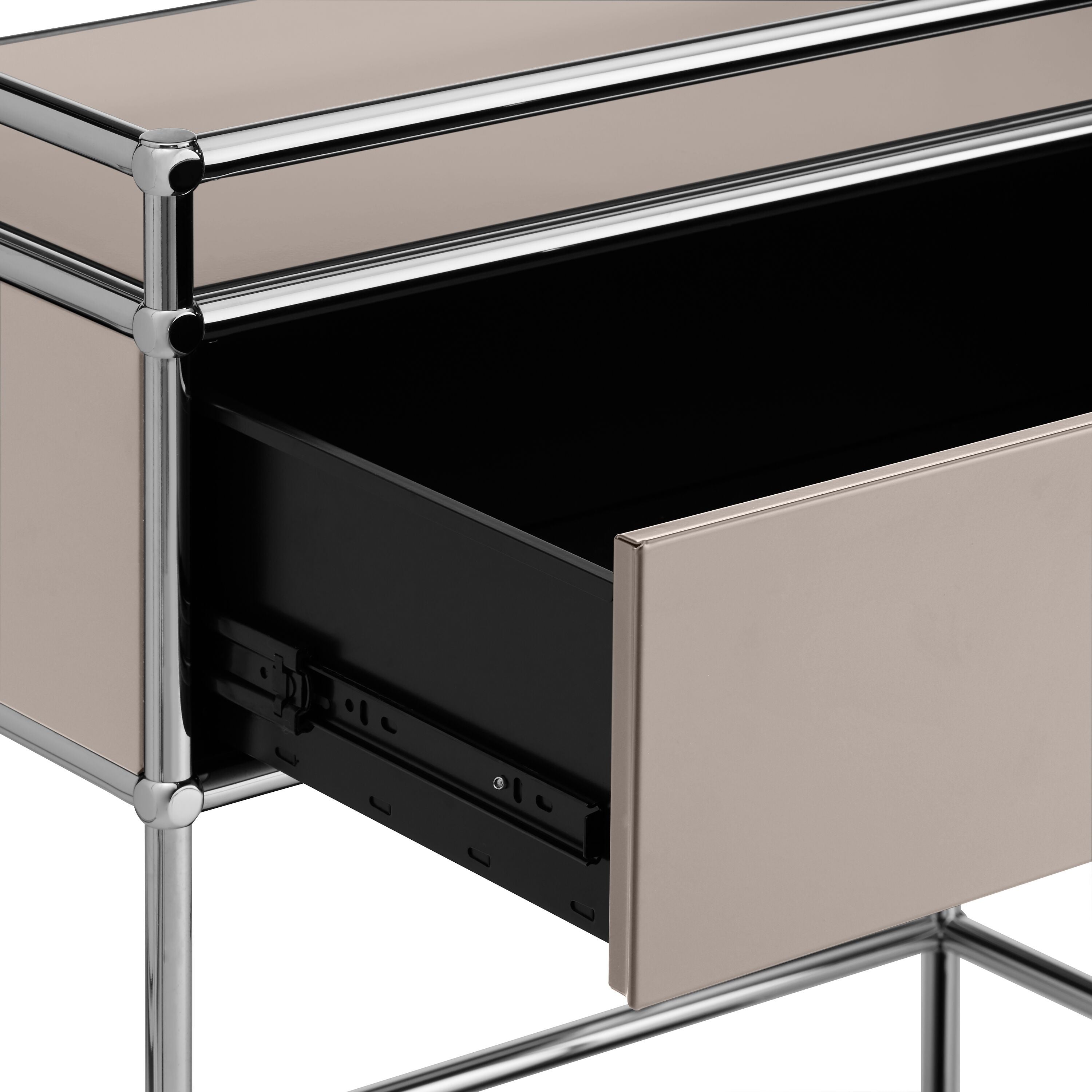 FLEXCUBE Servierwagen - Taupe / B: 97.0 cm x T: 40.0 cm x H: 90.0 cm