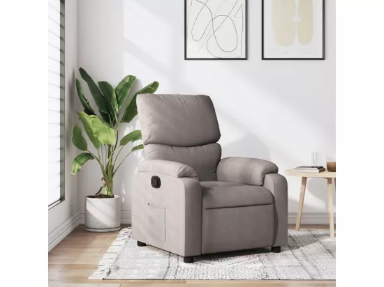 Fauteuil inclinable Taupe Tissu