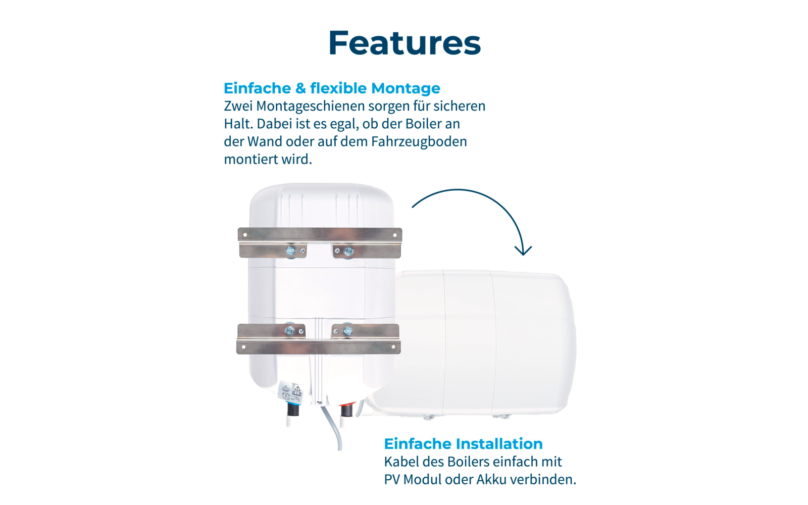 Fothermo Photovoltaischer Caravan Boiler 10 Liter