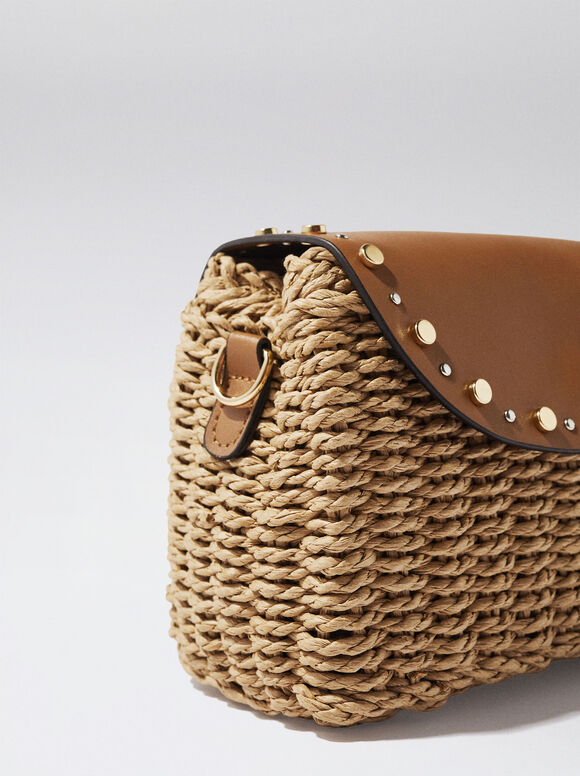 Bolso Bandolera De Paja - Camelo